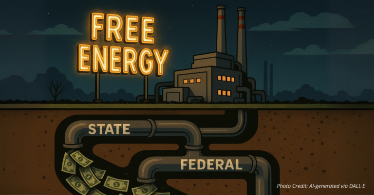 Geothermal plant with hidden government funding pipes