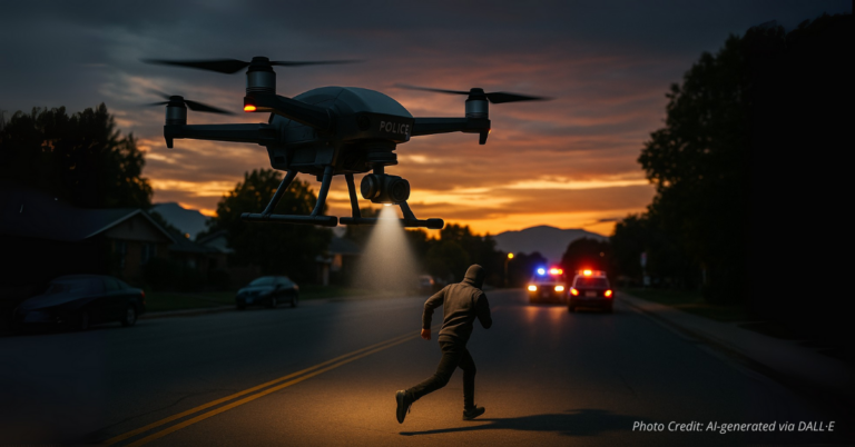 Police drone tracks vehicle theft suspect in Boulder