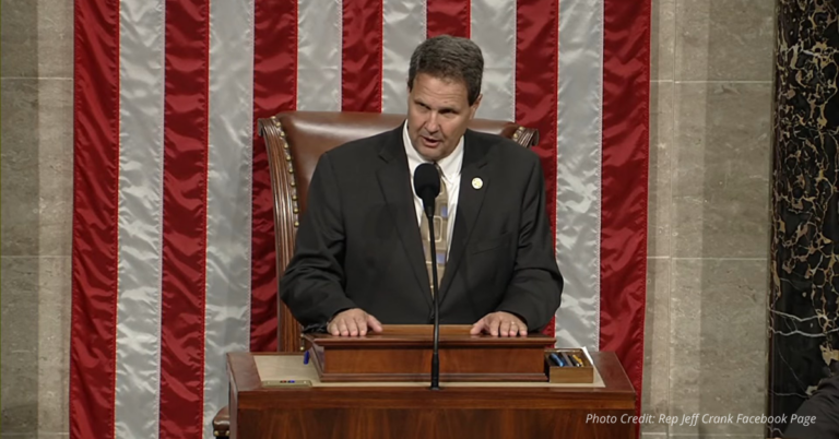 Rep Jeff Crank Presiding over House Floor.