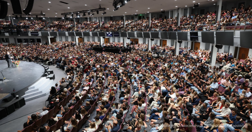 Thousands gather at BRAVE Church to honor Charlie Kirk