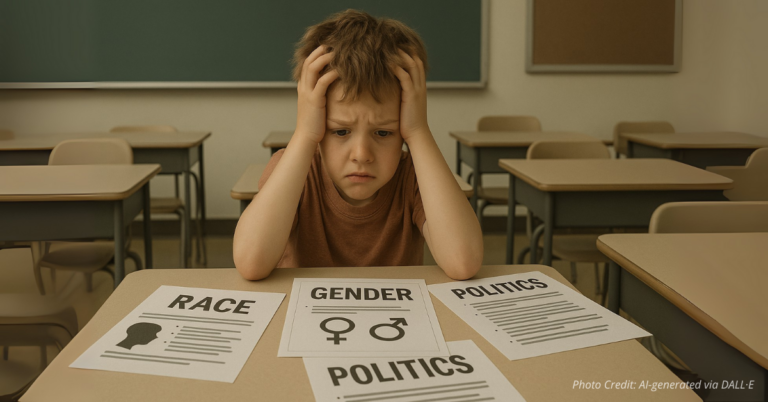 Student confused by political worksheets instead of academics