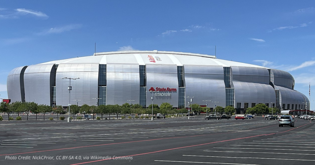 State Farm Stadium in Glendale, Arizona