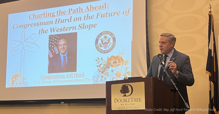 Congressman Jeff Hurd speaks at Club 20 fall conference on the future of Colorado’s Western Slope