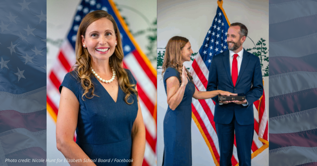 Nicole Hunt begins service on the Elizabeth School Board