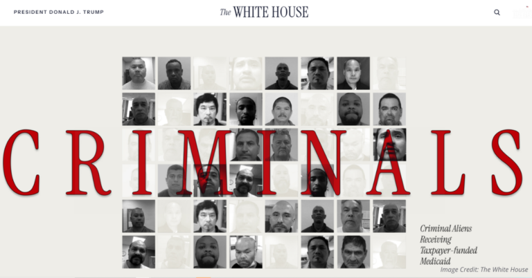 White House to unveil criminal illegal aliens on Medicare website.