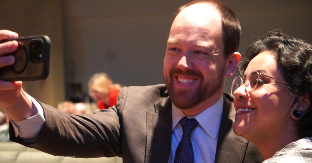 Dr. Travis Morrell and Antoinette De La Cruz at the From Heartbreak to Hope event