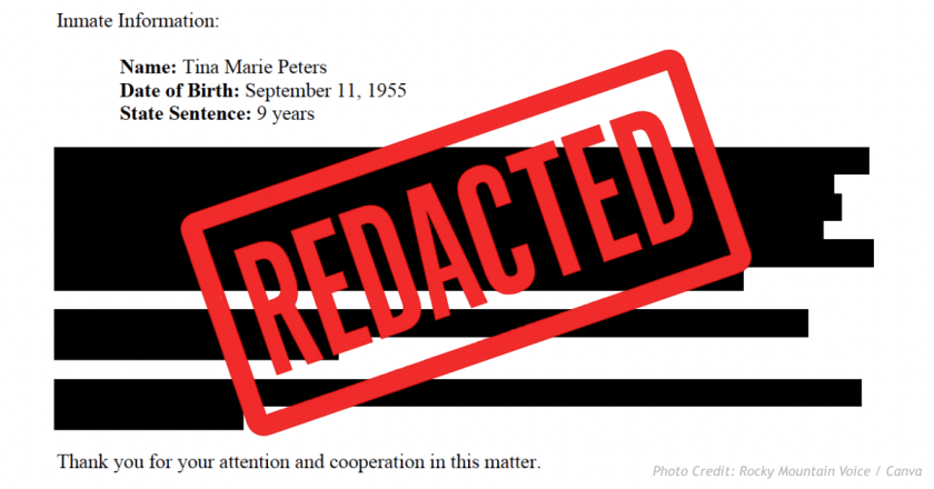 What Colorado redacted from a federal prison letter—and why it matters