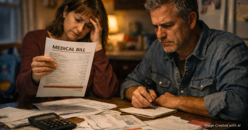 Couple studies rising healthcare bills at home as ACA subsidies expire.