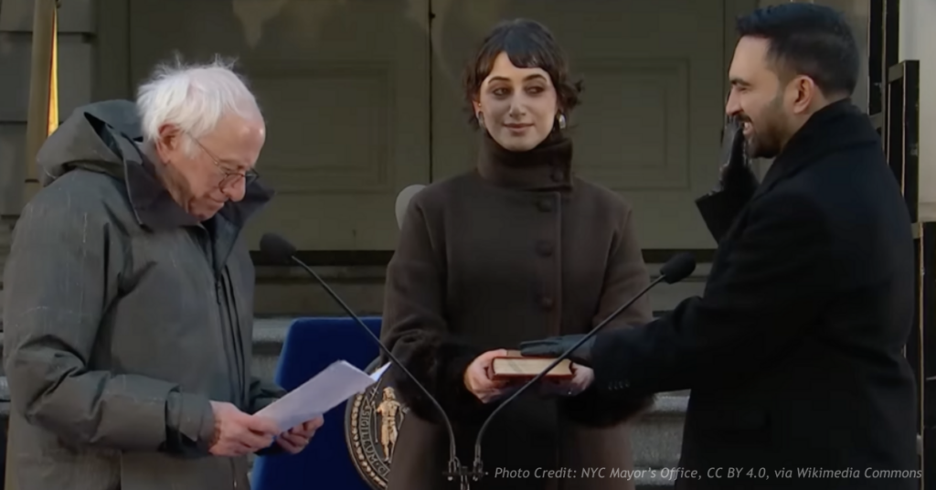Zohran Mamdani sworn in as New York City mayor by Bernie Sanders