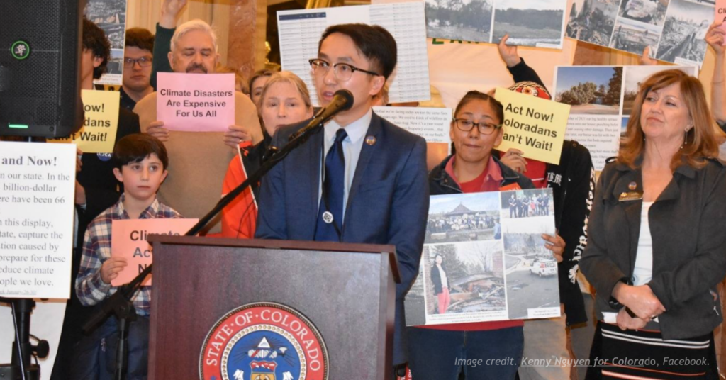 Kenny Nguyen at climate hearing, Rep. sparks controversy.