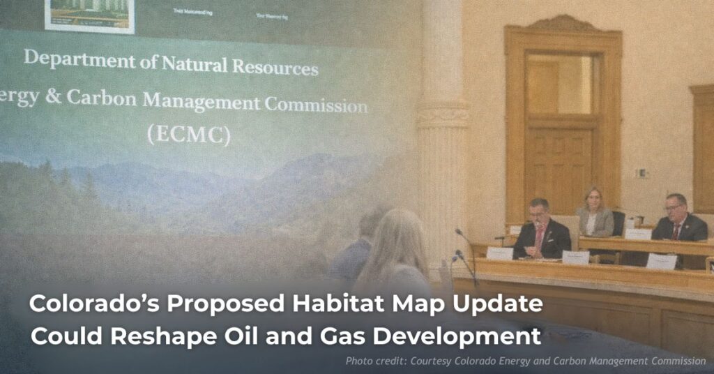 Colorado Energy and Carbon Management Commission SMART Act hearing discussing habitat map updates