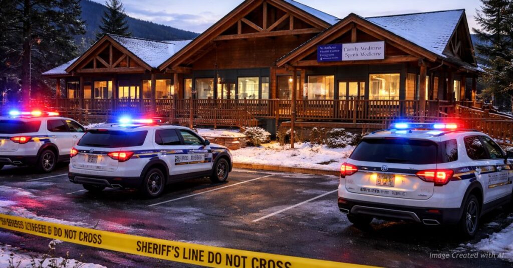 Sheriff vehicles secure Evergreen medical clinic after incident