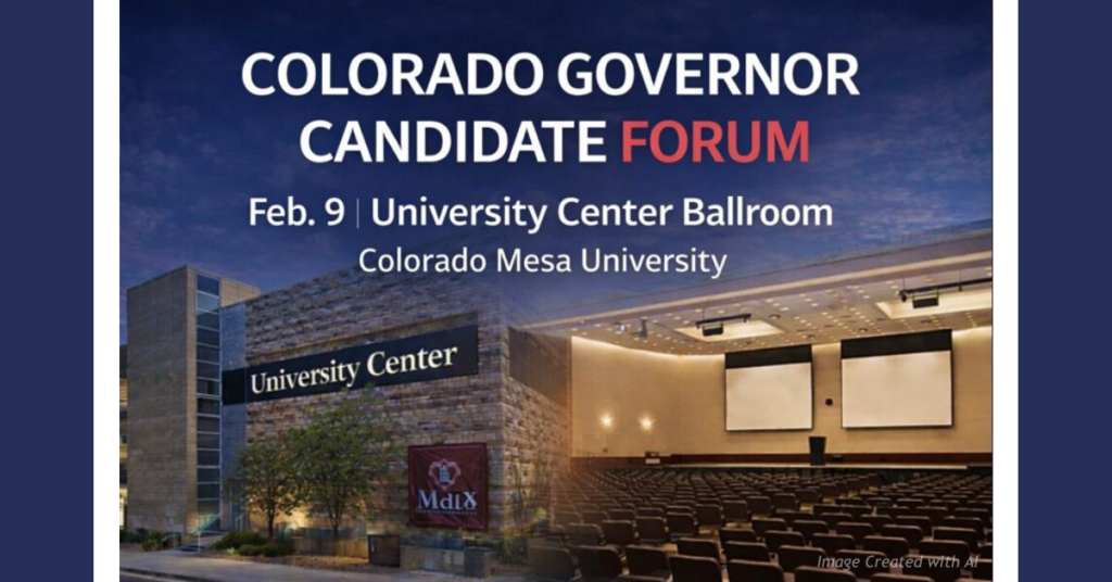 Colorado governor candidate forum at Colorado Mesa University University Center Ballroom