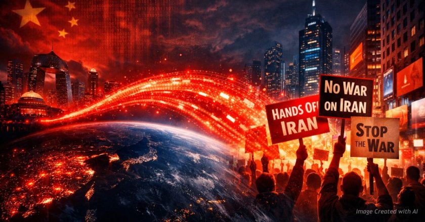 Chinese Propaganda Machine Elevates Anti-War Protests Following US Strikes On Iran