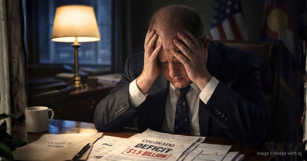 Governor reviews $1.5B Colorado budget deficit late at night