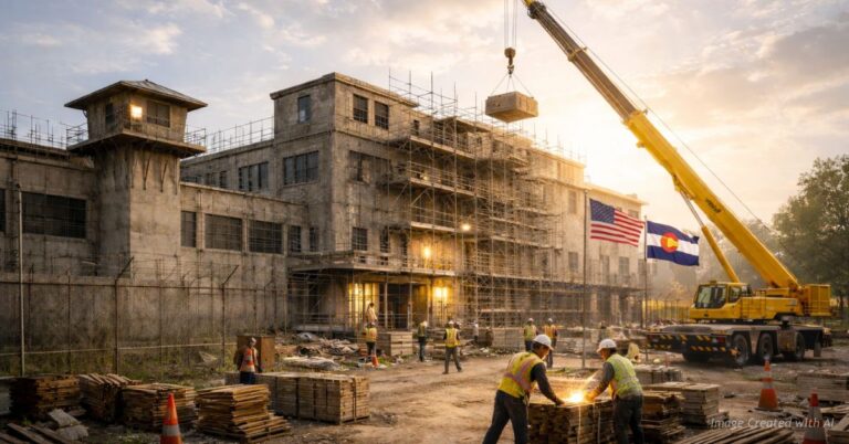 Cinematic view of abandoned Colorado prison being revived amid budget and overcrowding debate