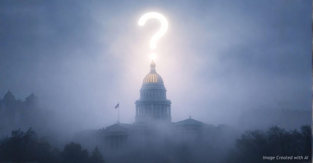 Fog over Capitol symbolizes lack of transparency