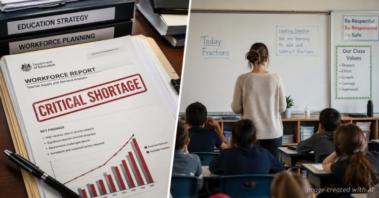 Policy label contrasted with classroom reality