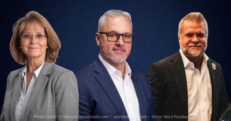 Republican gubernatorial candidates Barb Kirkmeyer, Scott Bottoms and Victor Marx