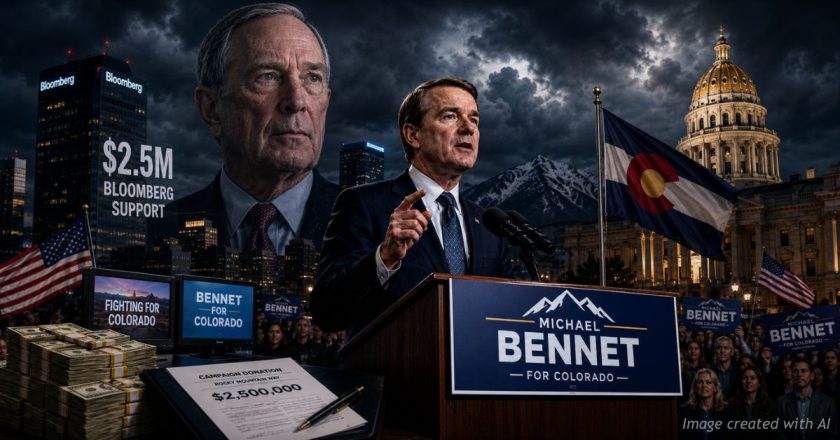 Former NYC Mayor Bloomberg’s Support For Bennet Governor Campaign Reaches $2.5M