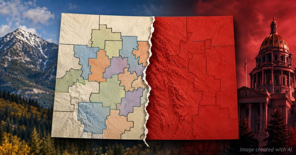 Split Colorado map shows fair districts versus partisan control