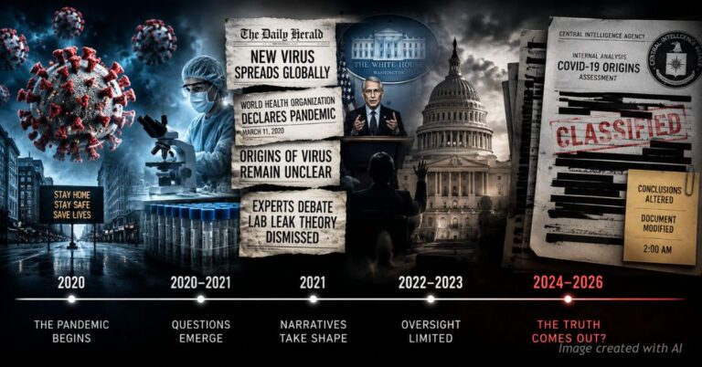 Timeline of COVID-19 imagery transitioning into redacted classified documents