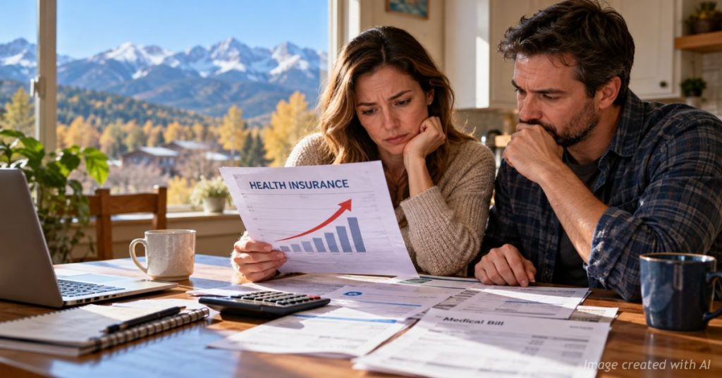 Colorado couple reviews health insurance and household bills as premiums are set to rise in 2027.