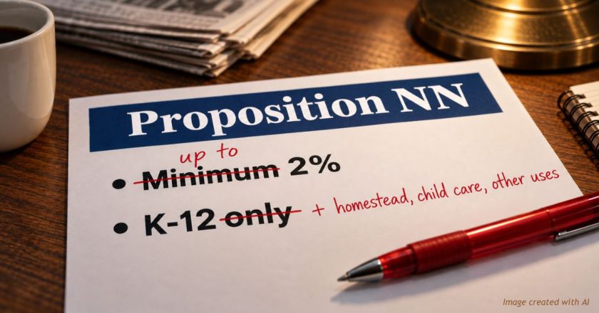 Prop NN supporters say the money is guaranteed and K-12 only. The law says otherwise.
